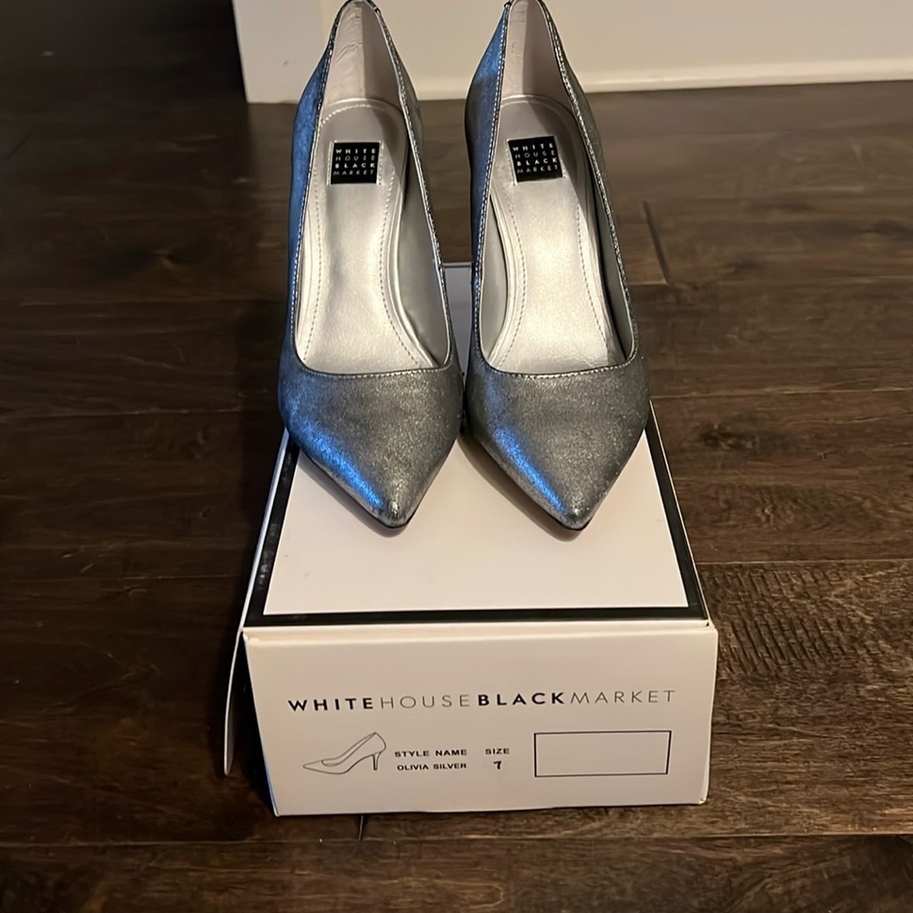 WHBM Silver Heels